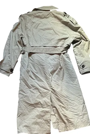 Pull & Bear Women's Beige Trench Coat Tan Size L thumbnail 2