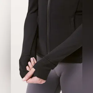 Lululemon Define Hooded Full Zip Jacket Nulu in Black Size 6 thumbnail 3