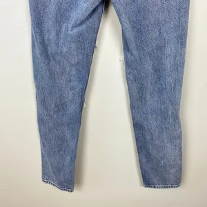 American Eagle‎ Highest Rise Mom Jeans Destroyed Light Wash Slim Leg Size 00 thumbnail 7