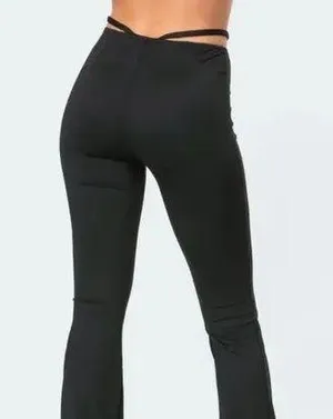 Edikted Aliyah Strap Flare Pants thumbnail 2
