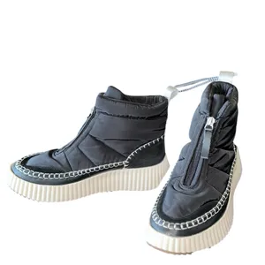 NEW Dolce Vita Devlin Quilted Sneaker Boot in Black Size 8.5 thumbnail 5