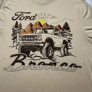 Goodfellow & Co Ford Bronco Graphic Tee‎ Tan Small Short Sleeve Shirt thumbnail 2