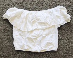 White Off the Shoulder Top thumbnail 1