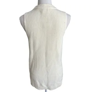 J.Crew cream sleeveless knit sweater tank NEW coastal timeless minimalist thumbnail 4