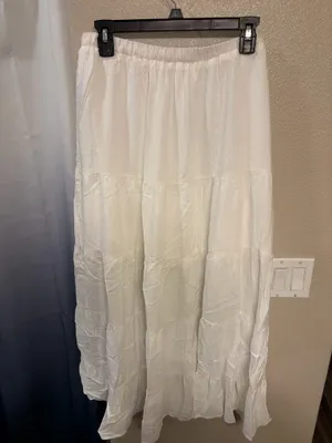 Amazon Maxi Skirt White thumbnail 2