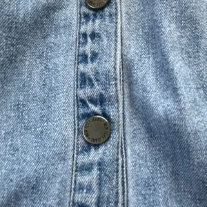 Vintage Y2K NY Jeans Denim Snap Mini Dress Sz 12 Preppy Western Sleeveless 90s thumbnail 10