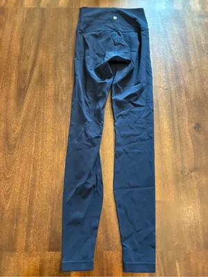 Lululemon Wunder Under Leggings 2 True Navy Blue Full-On Luxtreme 28" Inseam thumbnail 3