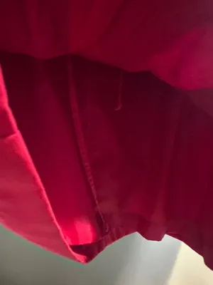 Gallery Red Zip Front Jacket Women's Small Drawstring Waist Lightweight Coat thumbnail 4