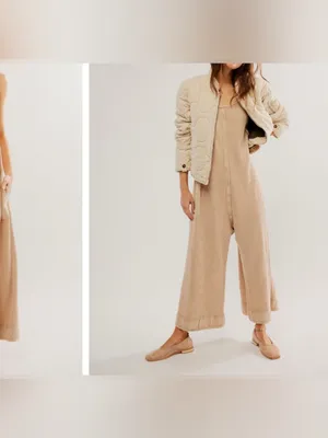 NWOT Free People FP One Callie One Piece - tan cream - XL thumbnail 6