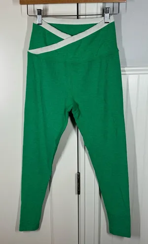 Beyond Yoga Spacedye Outlines High Waisted Midi Leggings Green Grass White‎ S thumbnail 1