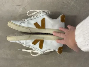 Veja Esplar Leather Sneakers in White Safran Suede Woman's Size 37 thumbnail 4