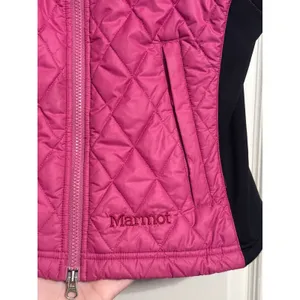 Marmot Pink Quilted Puffer Kitzbuhel Vest Full Zip‎ Gorp Granola Hiking Outdoor thumbnail 4
