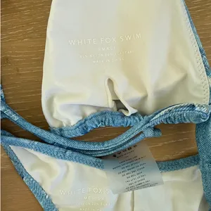 White Fox Halter Bikini Size S/M Blue thumbnail 3