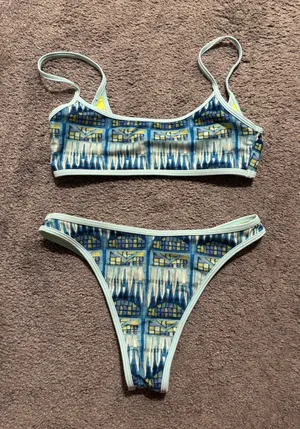 Strawberry Milk Mob Reversible Bikini Blue thumbnail 1