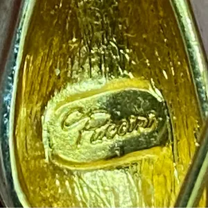 Vintage PUCCINI Signed Two-tone Gold/Silver Polished Sitting Together Cat Brooch thumbnail 9