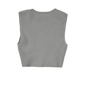 Babaton Aritzia Ribbed‎ Tank Top Womens 2XS White Sleeveless Stretch Minimalist thumbnail 3