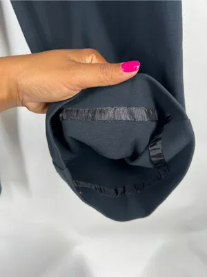 Anthropologie Navy Paperbag-Waist Tailored Trousers thumbnail 8