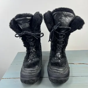 The North Face Nuptse Purna Black Faux Fur Winter Snow Boots Womens 9 thumbnail 5