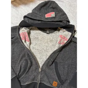 Roots Park City Full‎ Zip Hoodie Jacket Charcoal Gray Size Large Beaver thumbnail 8