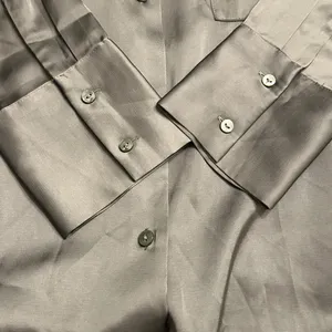 Abercrombie & Fitch Oversized Green Satin Blouse Size M thumbnail 4