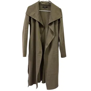 Love Tree Neutral Tan Soft Knit Belted Cardigan Trench Coat Womens Medium thumbnail 9