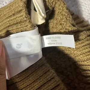 Madewell Women’s Small Olive Green Cable Knit Turtleneck Sweater Cotton Blend #1 thumbnail 7