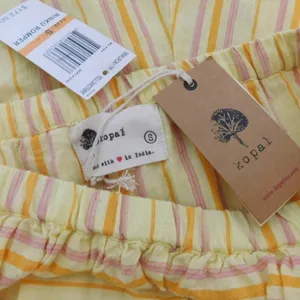 NWT!! KOPAL Rinku Romper Embroidered Ruffle Off‎ Shoulder Vacation Boho Small thumbnail 13