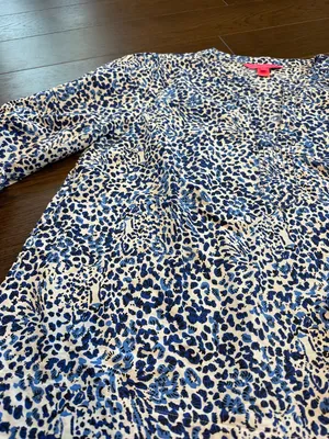 Lilly Pulitzer Coulter Tunic Leopard Print Long Sleeve Top Size Large - C40-025 thumbnail 5