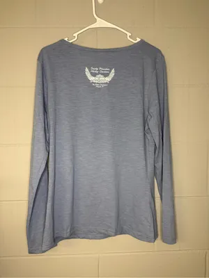 Harley Davidson Blue Graphic Long Sleeve T-Shirt Women’s Size XS NWT Y2K Biker thumbnail 3