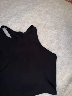 Old Navy Black Athletic Razorback Tank with Built In Bra size 3X Plus thumbnail 2
