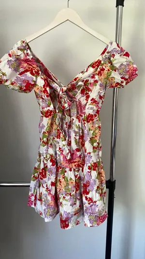 Floral Short Dress Multiple thumbnail 2
