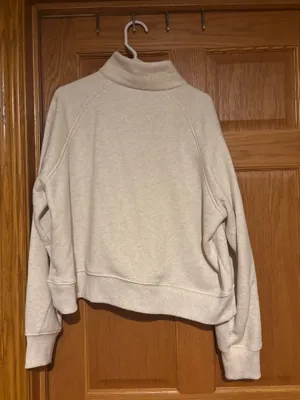 Members Mark Cream and gold quarter zip sweatshirt XXL thumbnail 4
