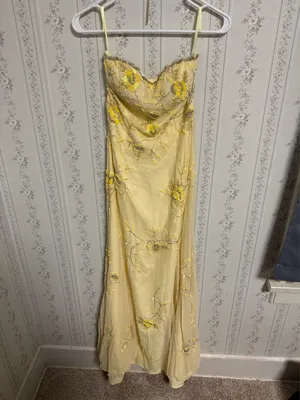 Caché Vintage Butter Yellow Dress thumbnail 1