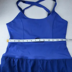 Womens Royal Blue Activewear Romper Runsie Cutout Crisscross Back Medium thumbnail 9