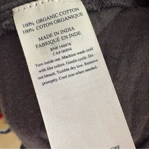FAHERTY Everleigh Organic‎ Cot-ton Gauze Button Front Blouse Gray Size Small thumbnail 7