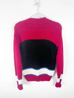 FAR & NEAR Vintage Duck Graphic Knit Long Sleeves Sweater Size Medium thumbnail 2