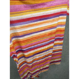Lauren Ralph Lauren Small Womens Top Striped Southwest Tie Boho‎ Cap Sleeve thumbnail 9