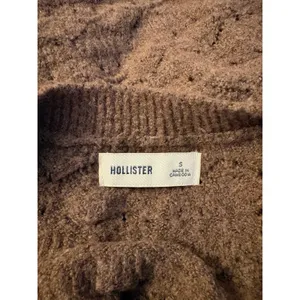 Hollister Y2K Pullover Sweater Size Small Minimalist Earthy Granola Girl Brown thumbnail 3