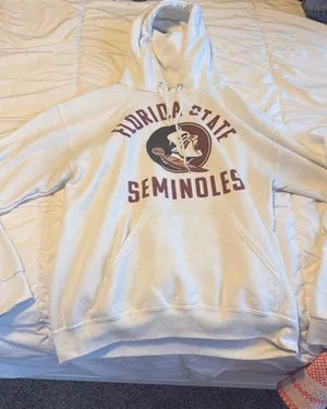 Florida State Hoodie White Size M thumbnail 1