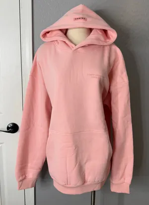 Comfrt PastelOversized Hoodie, Bubblegum, L Pink Size L thumbnail 1