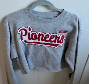 Gray Pioneers Cropped Sweatshirt thumbnail 1