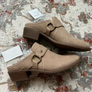 Hush Puppies NWT Silvia Mule Brand New Sample Shoe Size 7 Neutral Tan Beige Clog thumbnail 7