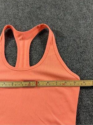 Nike Coral Ribbed Racerback Athletic Tank Top Size Small Yoga Workout thumbnail 5