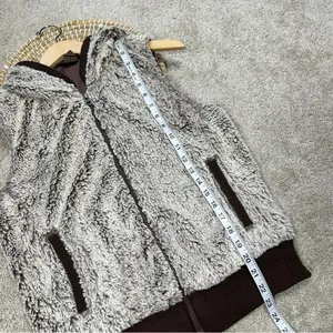 Patagonia Women’s Conejo Vest Hooded Fleece Fuzzy Full Zip in Java Brown Size S thumbnail 12