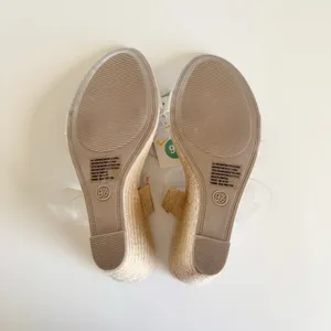 A New Day Ansel Clear PVC Double Band Open Toe Wedge Sandals Women's 9.5 NWT thumbnail 6
