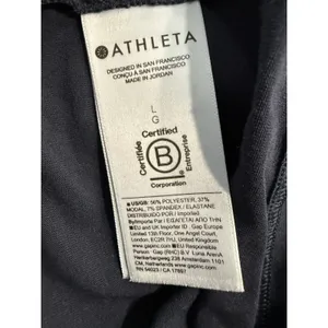 Athleta Womens Relaxed Crew Neck Short Sleeve Top Charcoal Gray‎ Large thumbnail 7