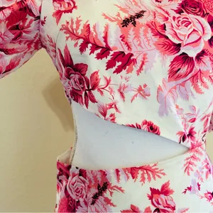 Hello Molly // Sweetest Kind Pink Floral Mini Dress thumbnail 7