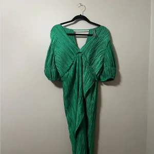 Anthropologie Asymmetrical Green Dress thumbnail 2