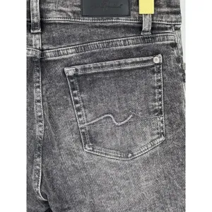 7 For All Mankind Luxe Vintage High Waist Raw Hem Jeans Washed Black Denim 25‎ thumbnail 6