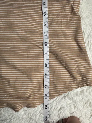 Lululemon Brown & White Striped Tank Top – Size 8 thumbnail 5
